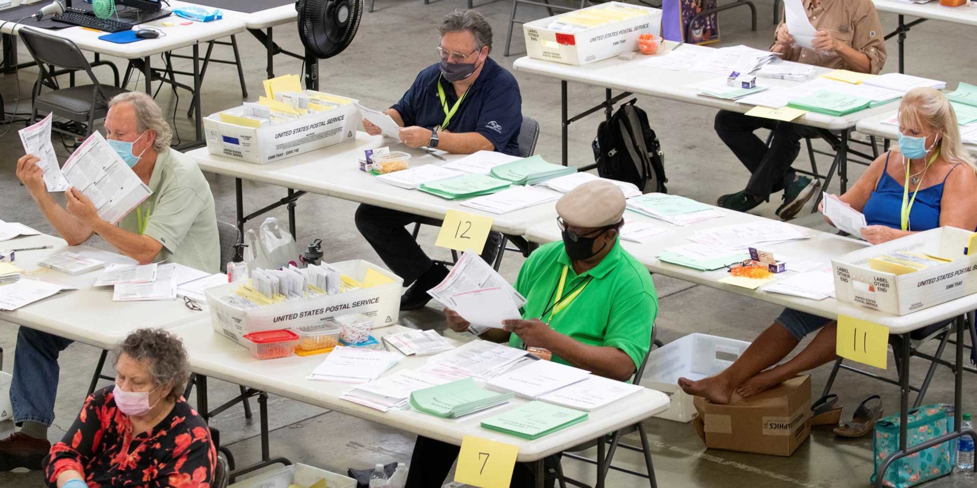 
For the first time ever, the majority of voters cast their ballot by mail, rather than at a polling place. | Reuters/Mike Blake