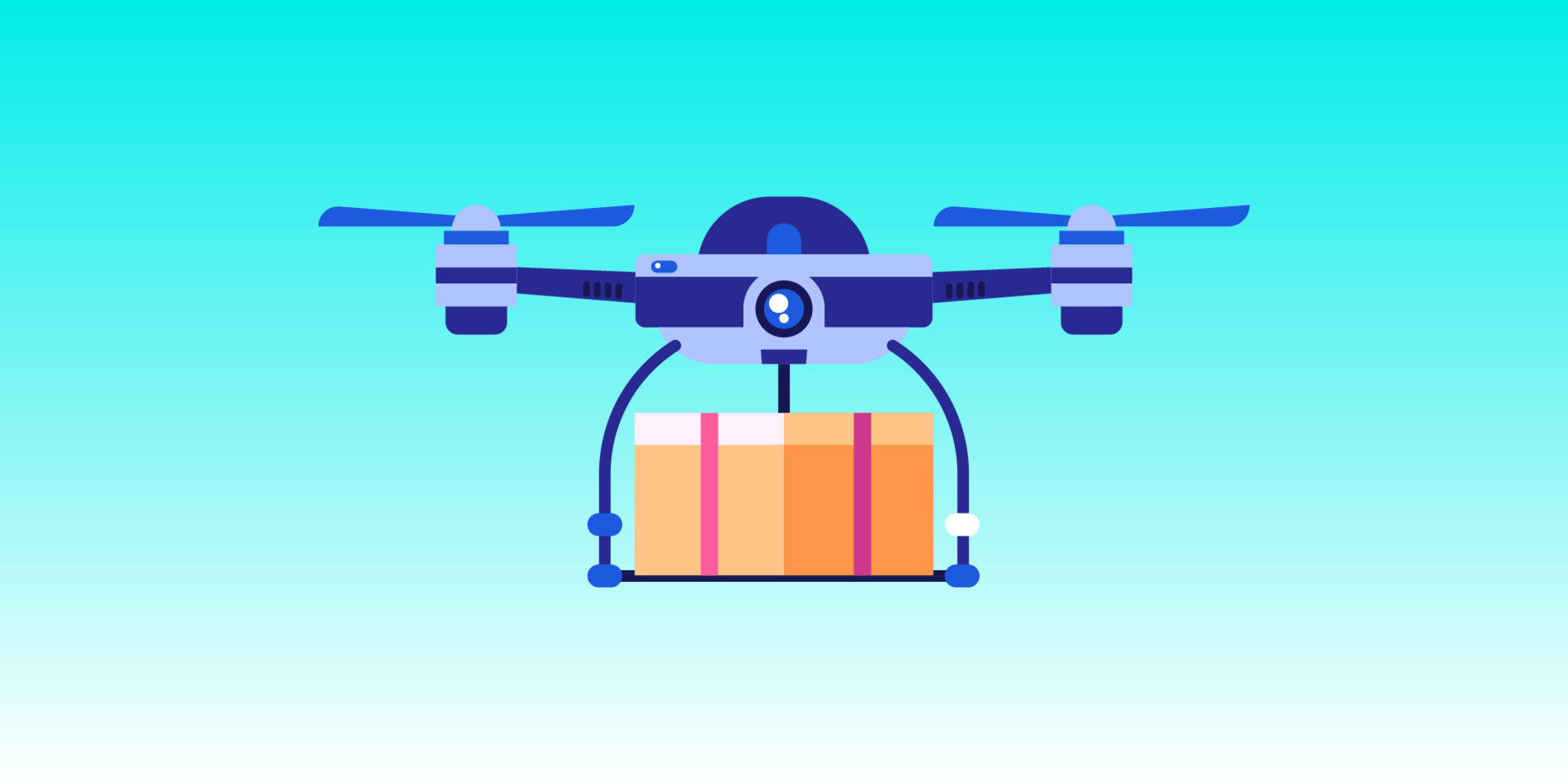 
“Delivery drones are the future.” | iStock/krugli