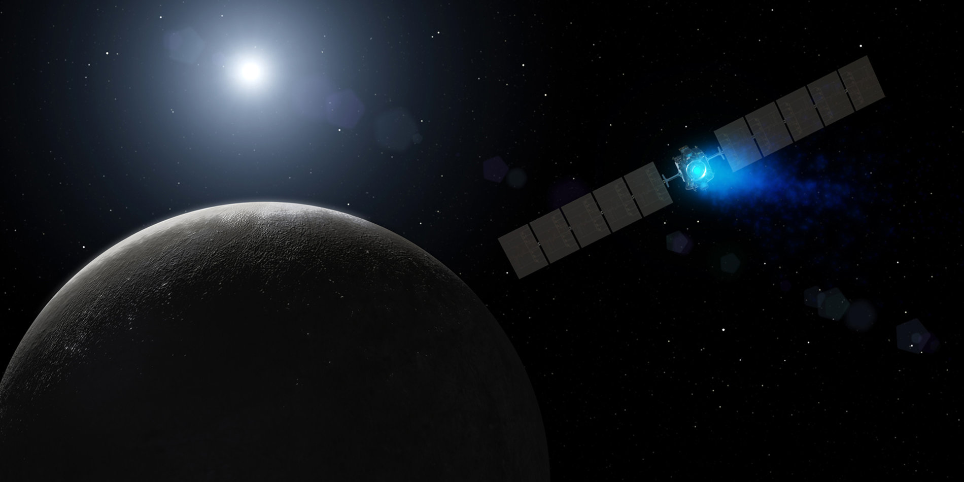 
A class of engine now used to keep satellites in stable orbits could be adapted to power long-distance space probes. | NASA/JPL-Caltech/Science Source
