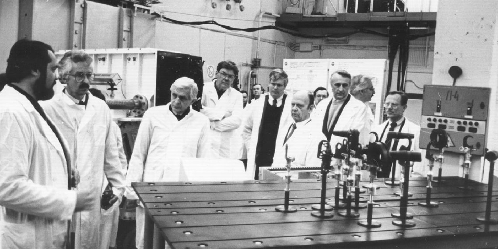 

	
		
			
				Siegfried Hecker (second from left) tours a secret Russian nuclear facility in the city of Sarov in February, 1992. | Photo courtesy of Stanford CISAC
			
		
	

 