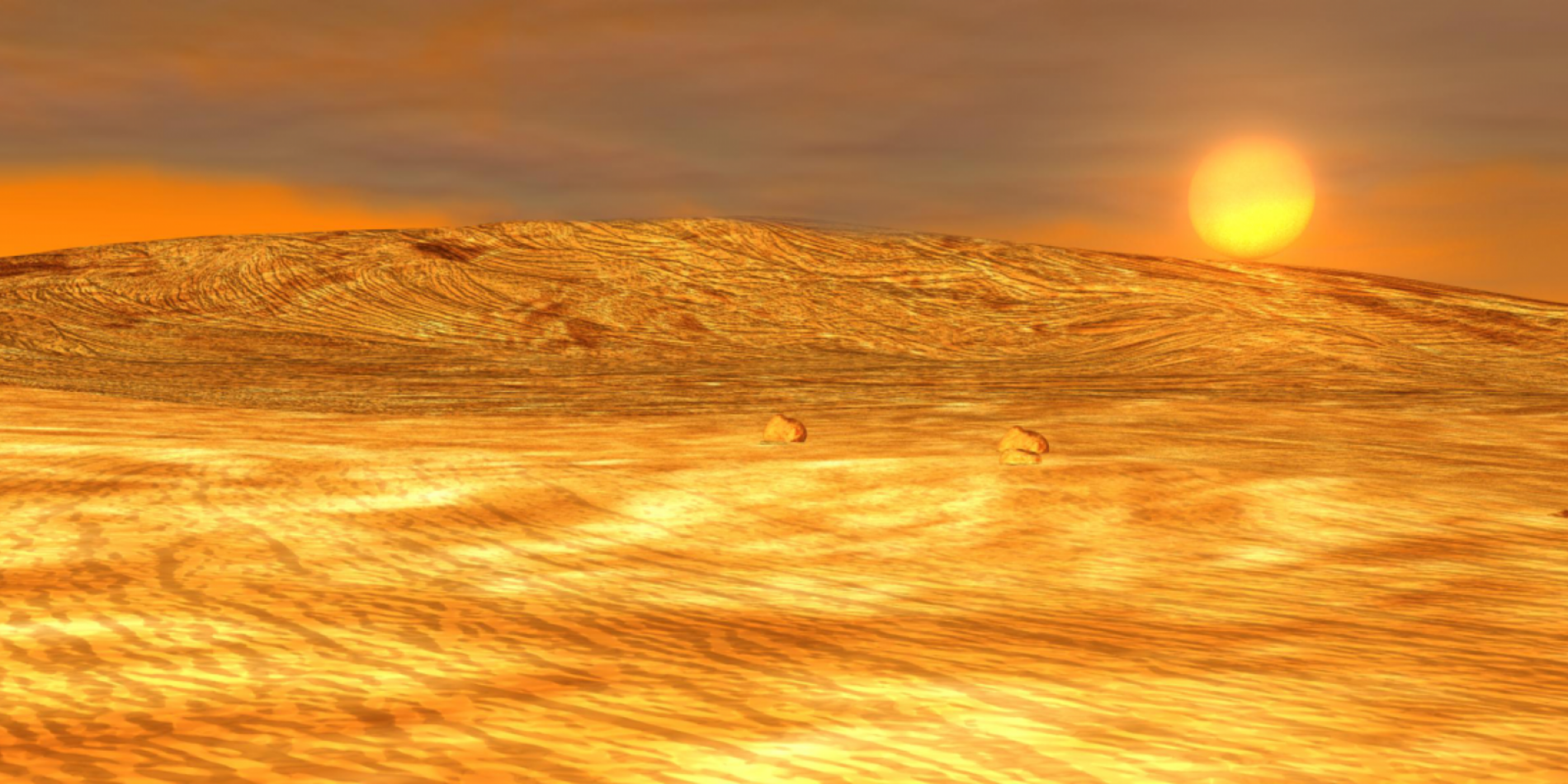 
An artist's conception of the view of the sun from under the clouds of Venus | Photo courtesy of NASA/Goddard Space Flight Center Conceptual Image Lab