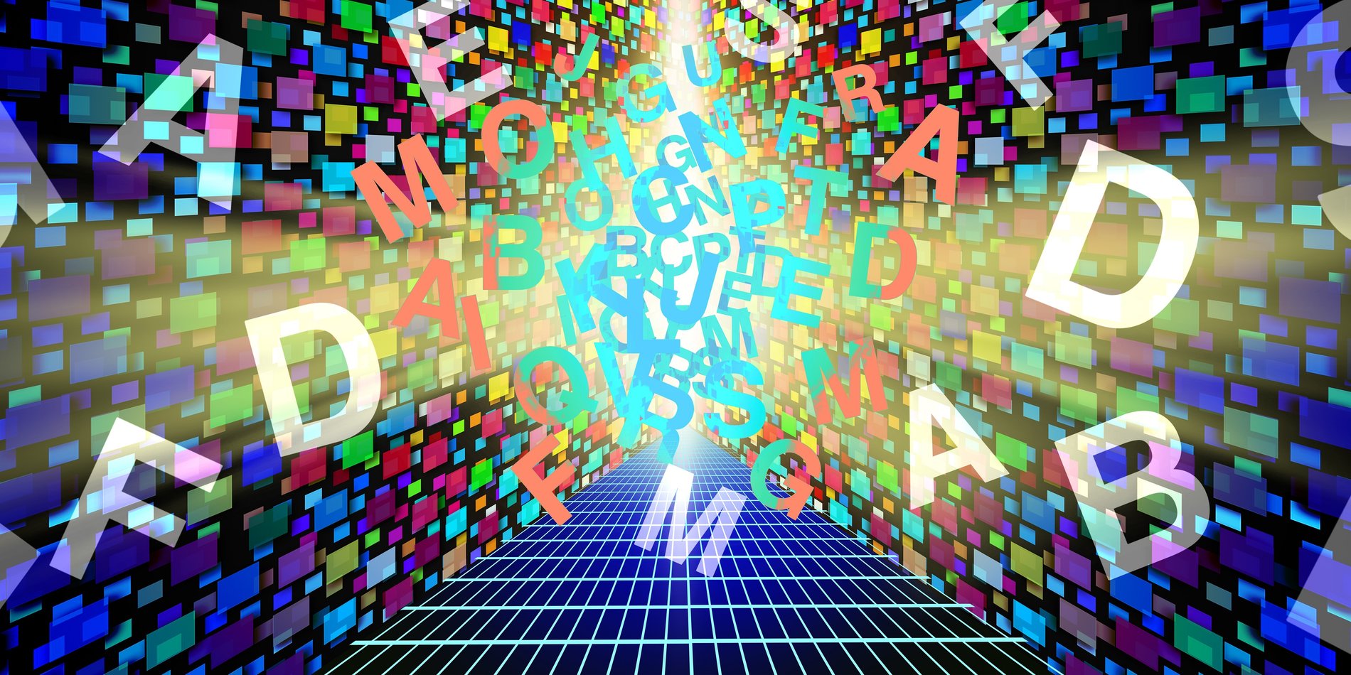 A 3D illustration of text in a computer