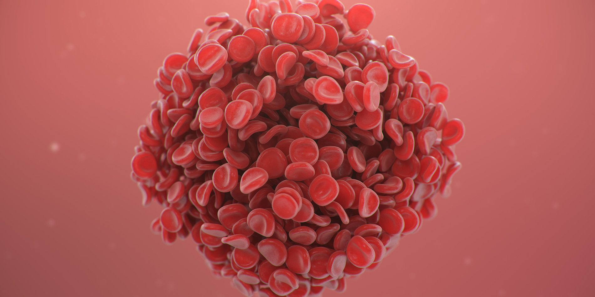Rendering of a blood clot.